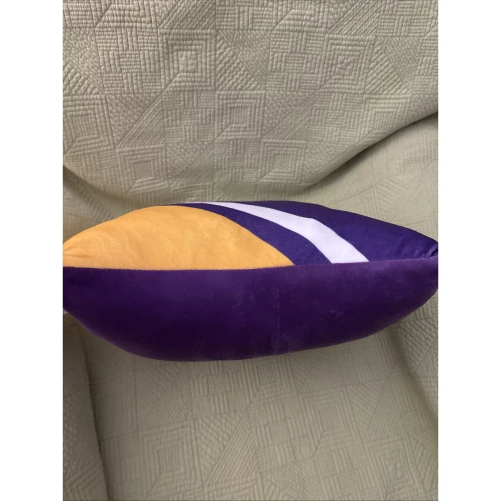 Minnesota Vikings NFL Plush Throw Pillow 14x14 Purple Gold Football Decor SOFT